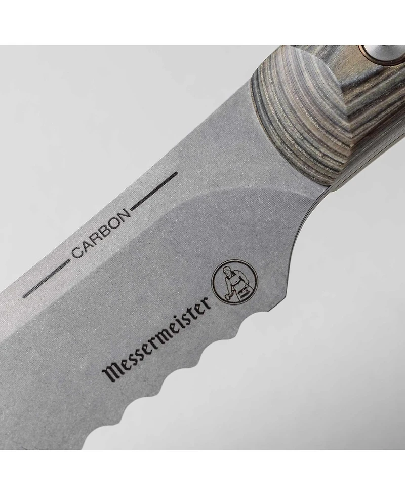 Messermeister Carbon Scalloped Slicer / 9"