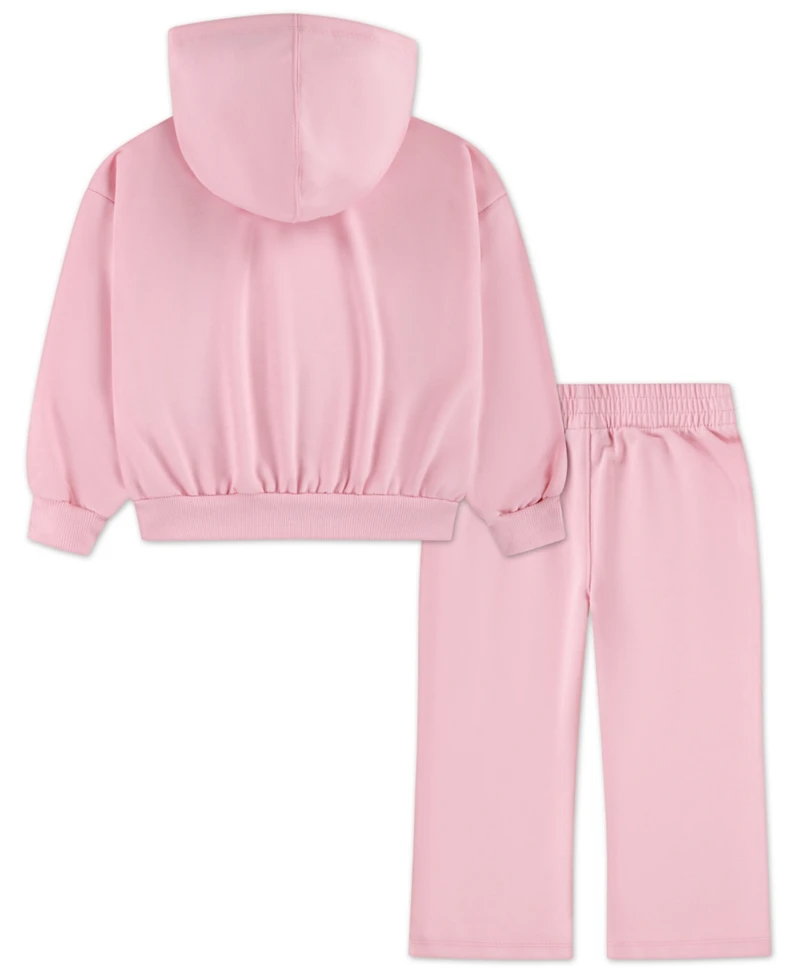 Nike Girls 2T-6X 2-Piece Full-Zip Hoodie and Flared Pants Set