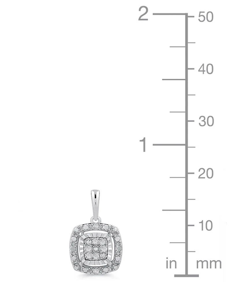 Marsala 2-Piece Diamond Earrings and Pendant Necklace Set (1/4 ct. t.w.) in Sterling Silver