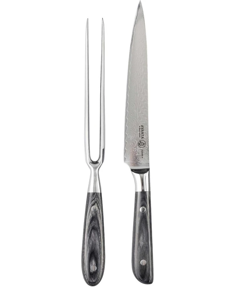 Messermeister Avanta Damascus 2 Pc Carving Set