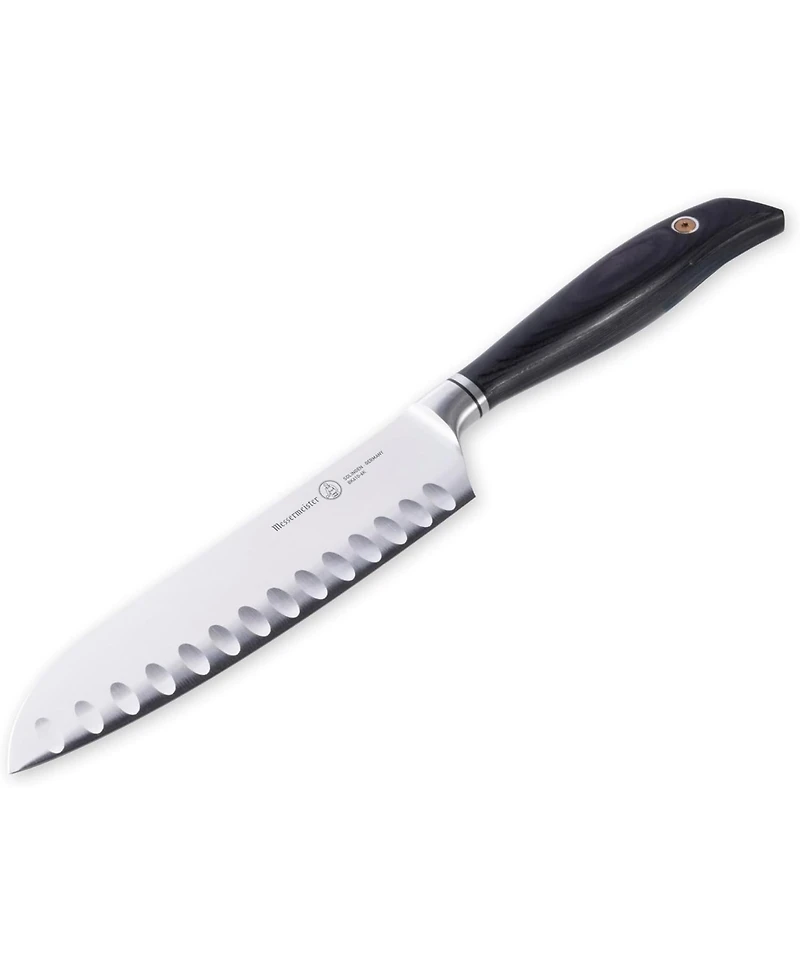 Messermeister Blacksmith Santoku Knife with Kullens / 6.5”