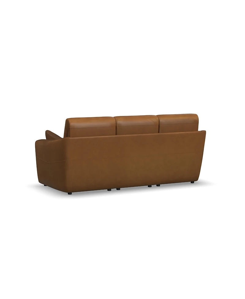 Flexsteel 86" Leather Brinley Power Inclining Sofa