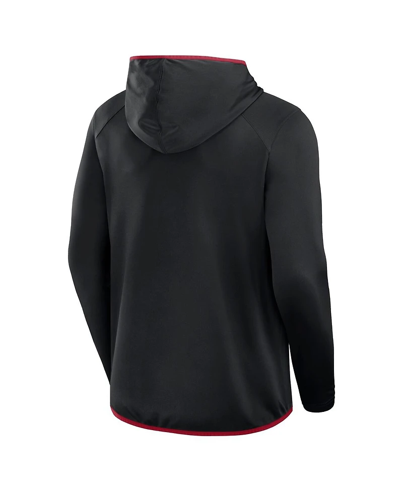 Fanatics Men's Black/Crimson Alabama Crimson Tide Transitional Hoodie T-Shirt