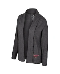 Colosseum Women's Charcoal Virginia Tech Hokies Dash Cardigan
