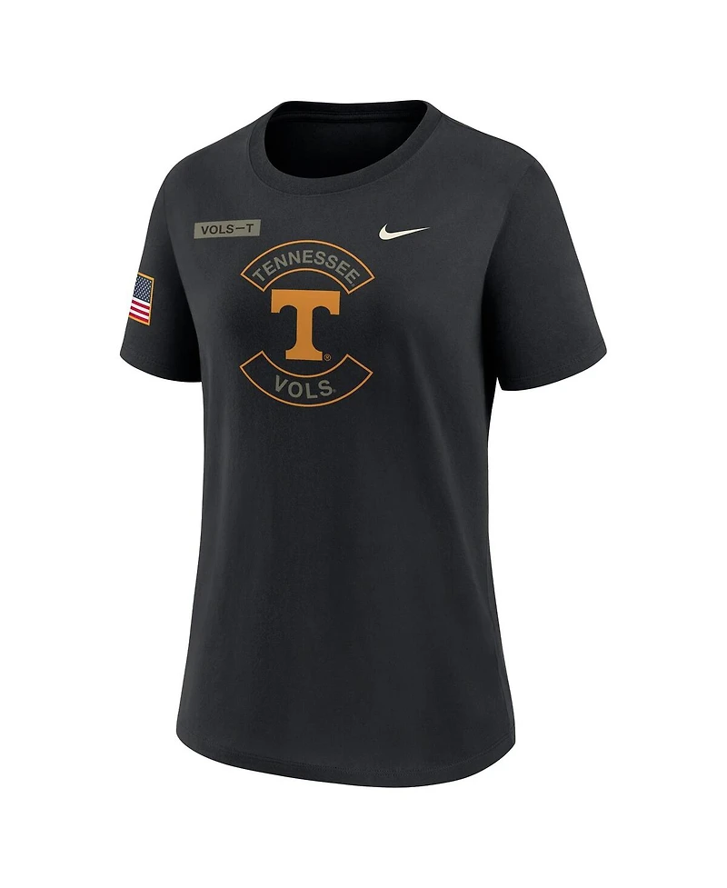 Nike Women's Black Tennessee Volunteers 2025 Military Appreciation Dri-fit T-Shirt