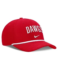 Nike Men's Red Georgia Bulldogs Rise Campus Adjustable Hat