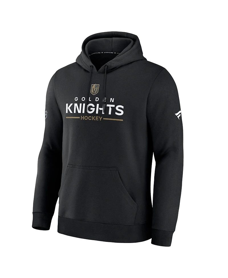 Fanatics Men's Black Vegas Golden Knights Authentic Pro Primary Hoodie