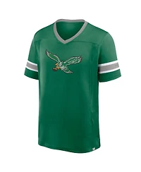 Fanatics Men's Kelly Green Philadelphia Eagles Hometown Premium Hashmark V-Neck T-Shirt
