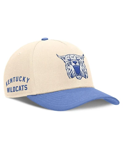 Nike Men's Natural/Royal Kentucky Wildcats Academic Rise Dri-fit Adjustable Hat