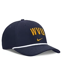 Nike Men's Navy West Virginia Mountaineers Rise Campus Adjustable Hat