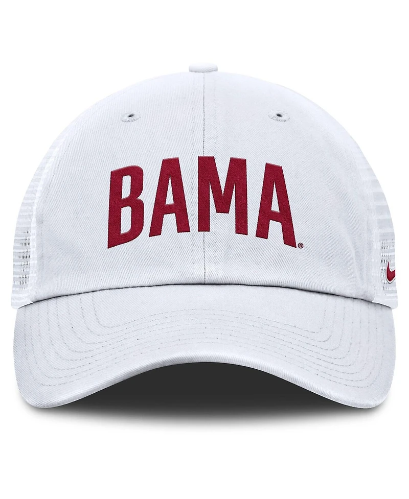Nike Men's White Alabama Crimson Tide Club Campus Trucker Adjustable Hat