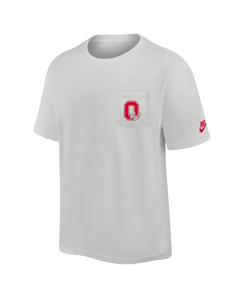 Nike Men's Gray Ohio State Buckeyes Legacy 2-Hit Max90 Pocket T-Shirt