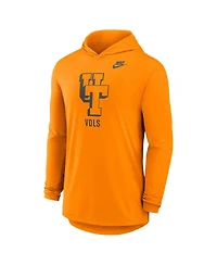 Nike Men's Tennessee Orange Volunteers Legacy Tri-Blend Dri-fit Long Sleeve Hoodie T-Shirt