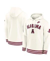 Nike Men's Cream Alabama Crimson Tide Legacy Retro Pullover Hoodie