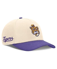 Nike Men's Natural/Purple Lsu Tigers Academic Rise Dri-fit Adjustable Hat