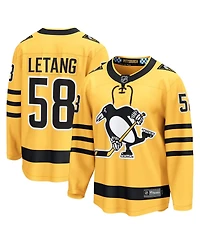 Fanatics Men's Kris Letang Gold Pittsburgh Penguins Alternate Breakaway Player Jersey