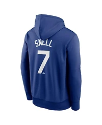 Nike Men's Blake Snell Blue Los Angeles Dodgers Player Name Number Hoodie