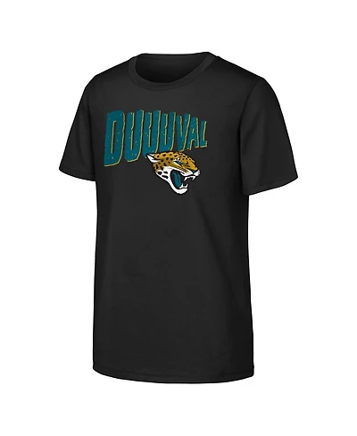 Outerstuff Big Boys and Girls Black Jacksonville Jaguars Team Spirit T-Shirt