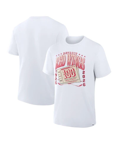 Fanatics Men's White Detroit Red Wings Centennial Legacy T-Shirt
