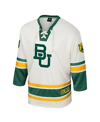 Colosseum Men's Cream Baylor Bears Puck Proud Fashion Hockey Jersey