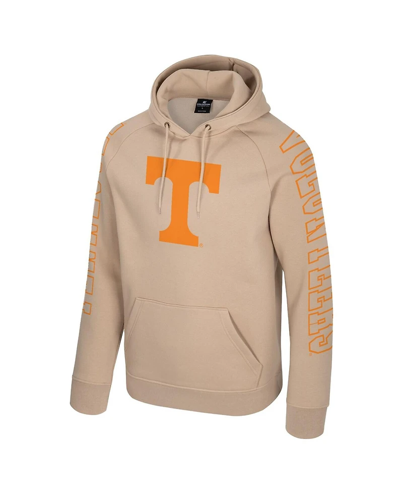 Colosseum Men's Tan Tennessee Volunteers Big Break Raglan Hoodie