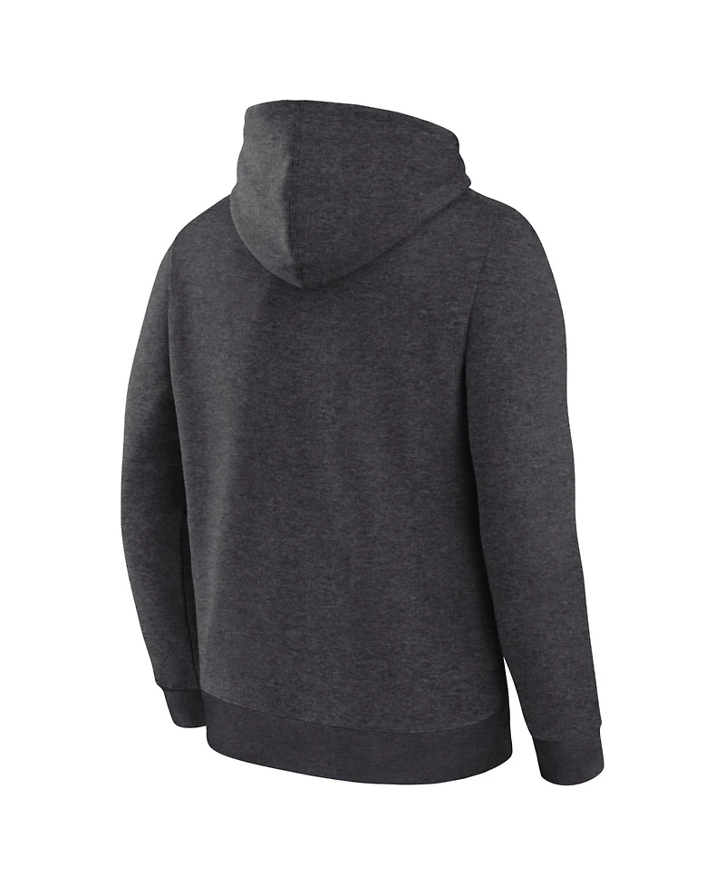 Fanatics Men's Heather Charcoal Los Angeles Dodgers 2025 National League Champions Locker Room Hoodie