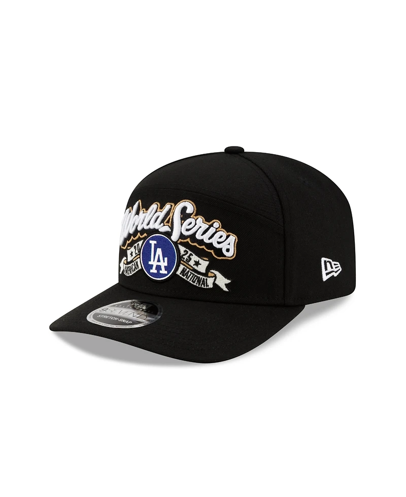 New Era Men's Black Los Angeles Dodgers 2025 National League Champions Locker Room 9SEVENTY Adjustable Hat