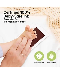 KeaBabies 4pk Inkless Ink Pad for Baby Hand and Footprint Kit, Clean Touch Dog Paw