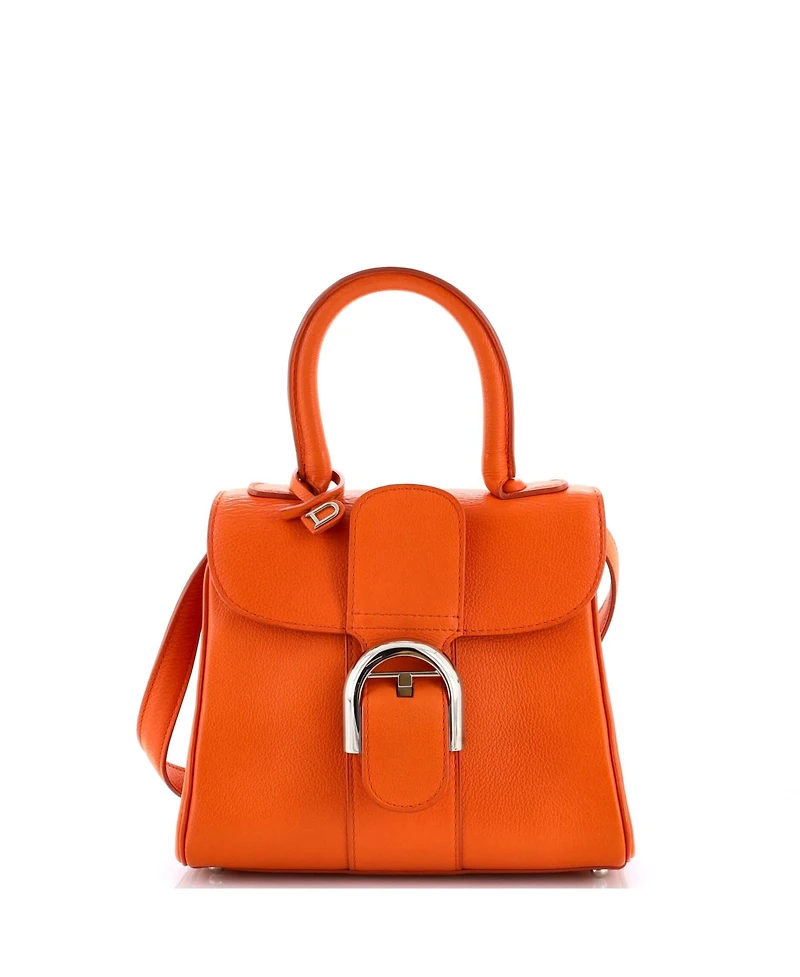 Pre-Owned Delvaux Mini Brillant Top Handle Bag Leather
