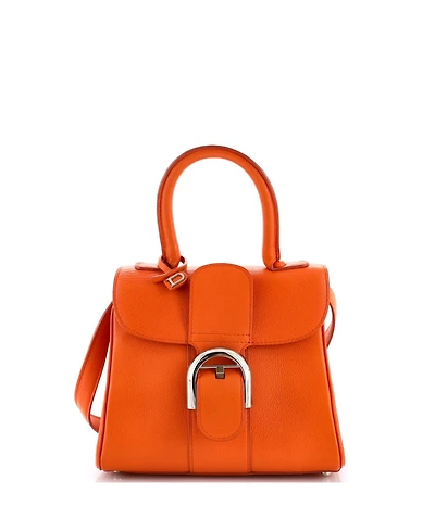 Pre-Owned Delvaux Mini Brillant Top Handle Bag Leather