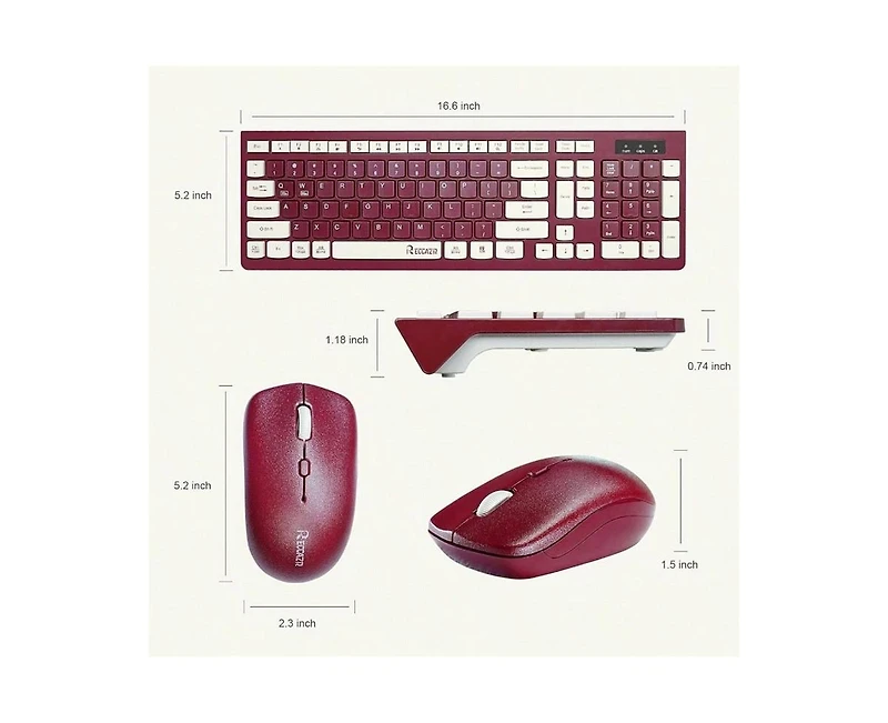 Wireless Keyboard and Mouse Combo