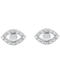 Macy's Diamond Evil Eye Earrings (1/10 ct. t.w.) in Sterling Silver