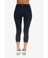 BloqUV Women's Upf 50+ Sun Protective Compression Capri Leggings