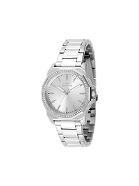 Invicta Women's 49110 Speedway Quartz 3 Hand Silver Dial Watch