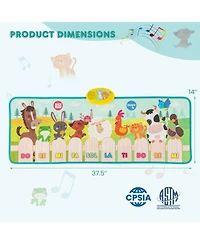 Mecale Kids Musical Mat Indoor Outdoor Animal Farm Piano
