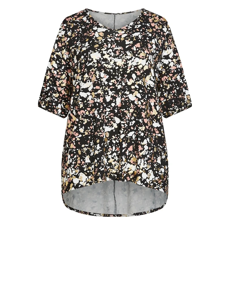 Avenue Women's Leila Foil Print Top