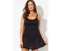 Swimsuits for All Women's Crochet Lingerie Strap Swimdress