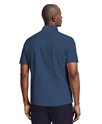 Pga Tour Men's Engineered Textured Color-Block Short-Sleeve Golf Polo Shirt