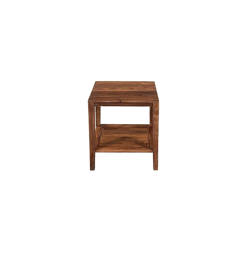 Porter Designs Fall River Solid Sheesham Wood End Table