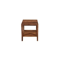 Porter Designs Fall River Solid Sheesham Wood End Table