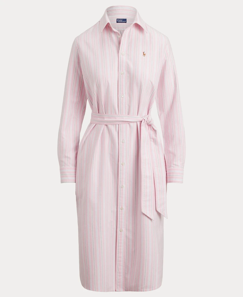 Polo Ralph Lauren Women's Belted Cotton Oxford Shirtdress