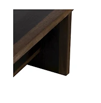 Porter Designs Udo Solid Wood Dining Bench, Black