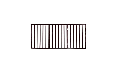 Petmaker 3-Panel Foldable Pet Gate, Brown