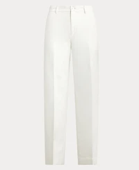 Lauren Ralph Women's Twill Wide-Leg Cropped Pants