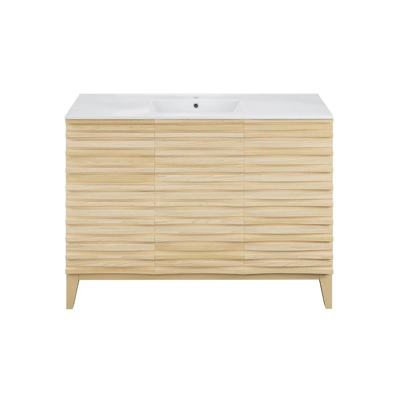 Swiss Madison Cascade 48'' Bathroom Vanity in Natural Oak