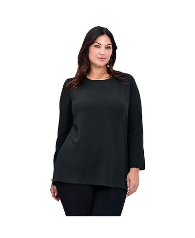 Avenue Women's Breanna Eyelet Detail Hacci Top