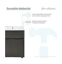 Swiss Madison Bernay 24" Bathroom Vanity in Cedar Gray