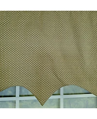 Rlf Home 100% Cotton Basket Weave Regal With Poly/Cotton lining Rod Pocket Valance 50" x 15" Loden