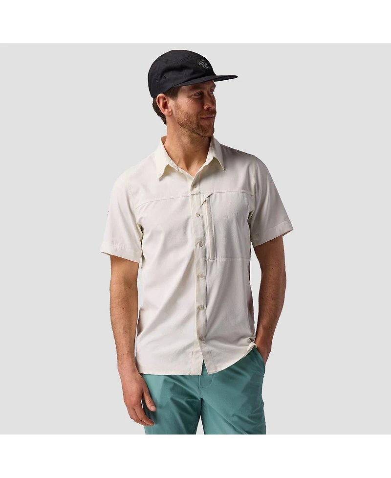 Backcountry Men's Tahoe Woven Convertible Snap-Up Shirt Performance Shirts Long Sleeve