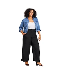 Avenue Women's Elly Wide Leg Pull On Pant